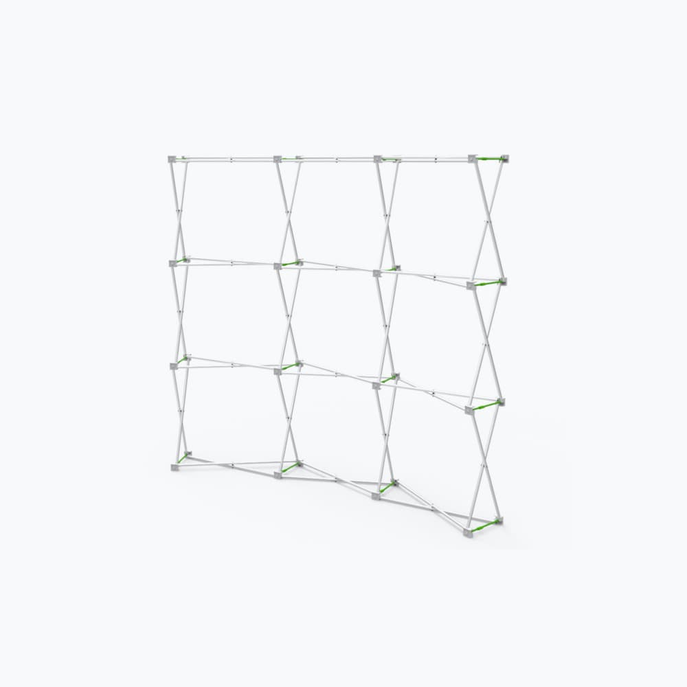 8ft Curved Velcro Fabric Pop Up Display (Hardware Only)
